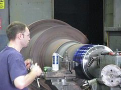 Spindle Being Machined